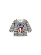 T-shirt per neonato Kenzo Kids multicolore con motivo a righe orizzontali K62130 21G KENZO KIDS 