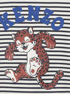 T-shirt per neonato Kenzo Kids multicolore con motivo a righe orizzontali K62130 21G KENZO KIDS 