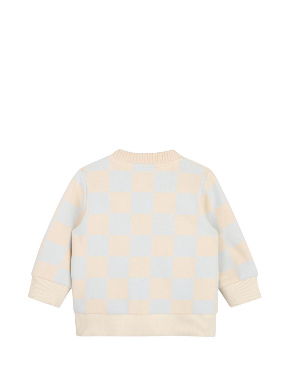 Maglione per neonato Kenzo Kids beige con design a quadri K62133 21G KENZO KIDS 