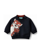 Felpa per neonato Kenzo Kids blu con stampa Tigre sul davanti K62134 845 KENZO KIDS 