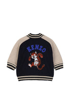 Completo per neonato Kenzo Kids blu con logo ricamato sul davanti K62135 230 KENZO KIDS 