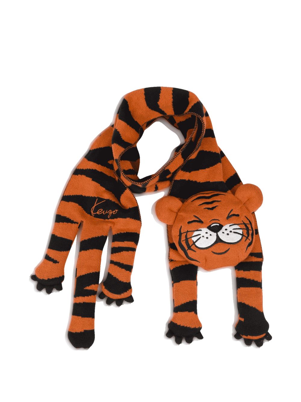 Set sciarpa e cappello per bambino Kenzo Kids multicolore con motivo Tiger K62152 E10 KENZO KIDS 