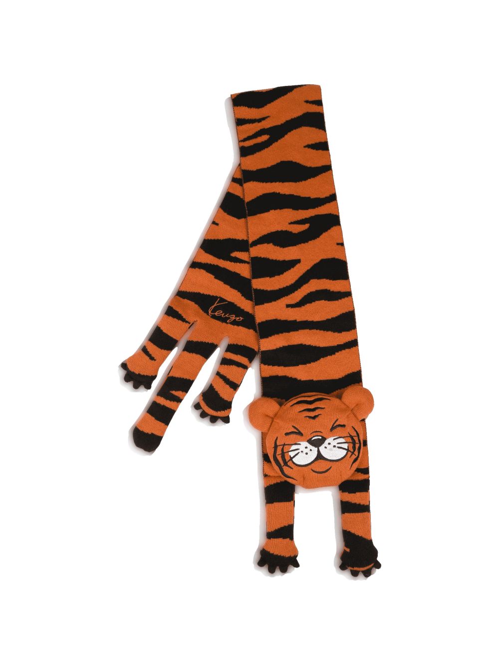 Set sciarpa e cappello per bambino Kenzo Kids multicolore con motivo Tiger K62152 E10 KENZO KIDS 