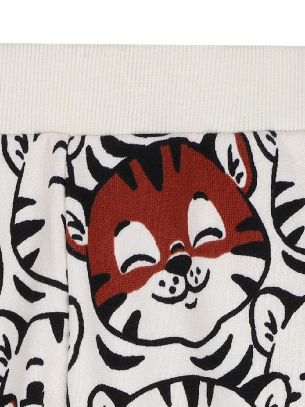 Pantaloni per neonato Kenzo Kids bianchi con stampa Tigre all-over K62173 21G KENZO KIDS 
