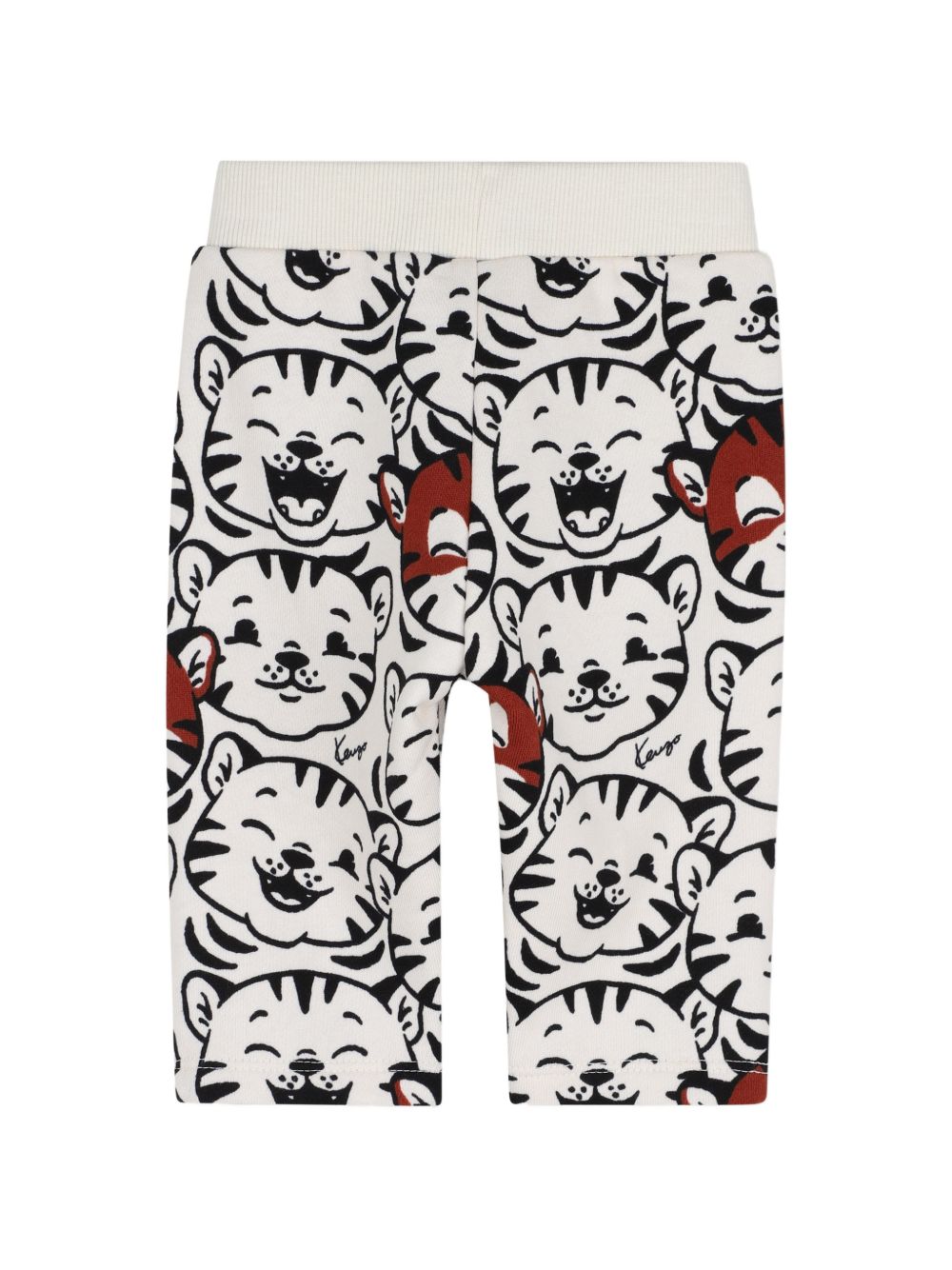 Pantaloni per neonato Kenzo Kids bianchi con stampa Tigre all-over K62173 21G KENZO KIDS 