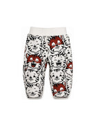 Pantaloni per neonato Kenzo Kids bianchi con stampa Tigre all-over K62173 21G KENZO KIDS 