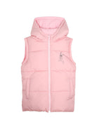 Giubbino per bambina Kenzo Kids rosa imbottito con due tasche laterali a filetto K62174 44F KENZO KIDS 