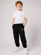 Pantaloni sportivi per bambino Kenzo Kids neri con stampa tigre sul davanti K62186 09B KENZO KIDS 
