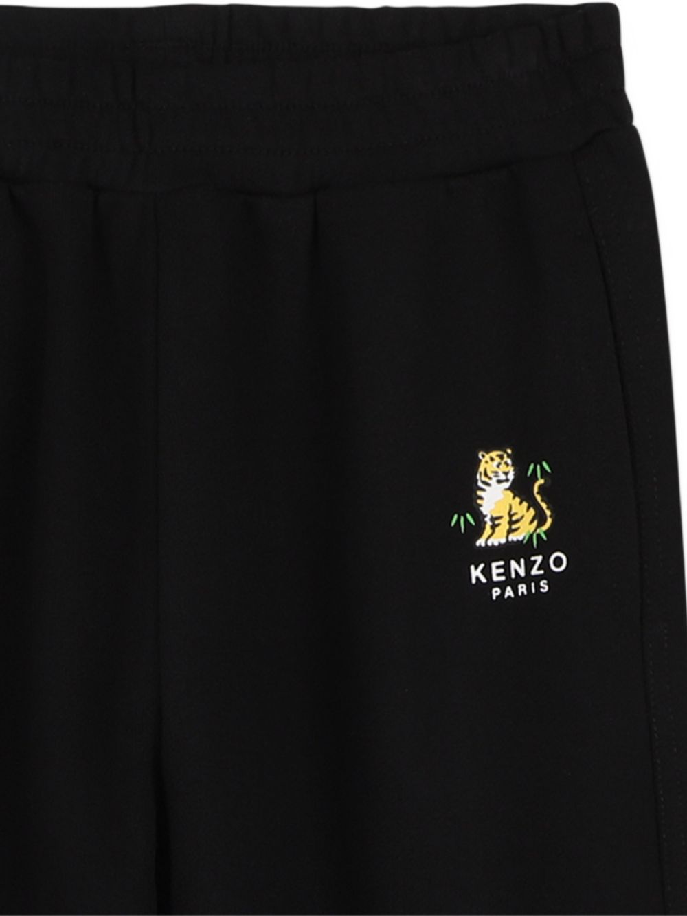 Pantaloni sportivi per bambino Kenzo Kids neri con stampa tigre sul davanti K62186 09B KENZO KIDS 