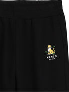 Pantaloni sportivi per bambino Kenzo Kids neri con stampa tigre sul davanti K62186 09B KENZO KIDS 