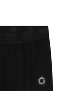 Pantaloni svasati per bambina Kenzo Kids neri con applicazione Boke Flower K62187 09B KENZO KIDS 
