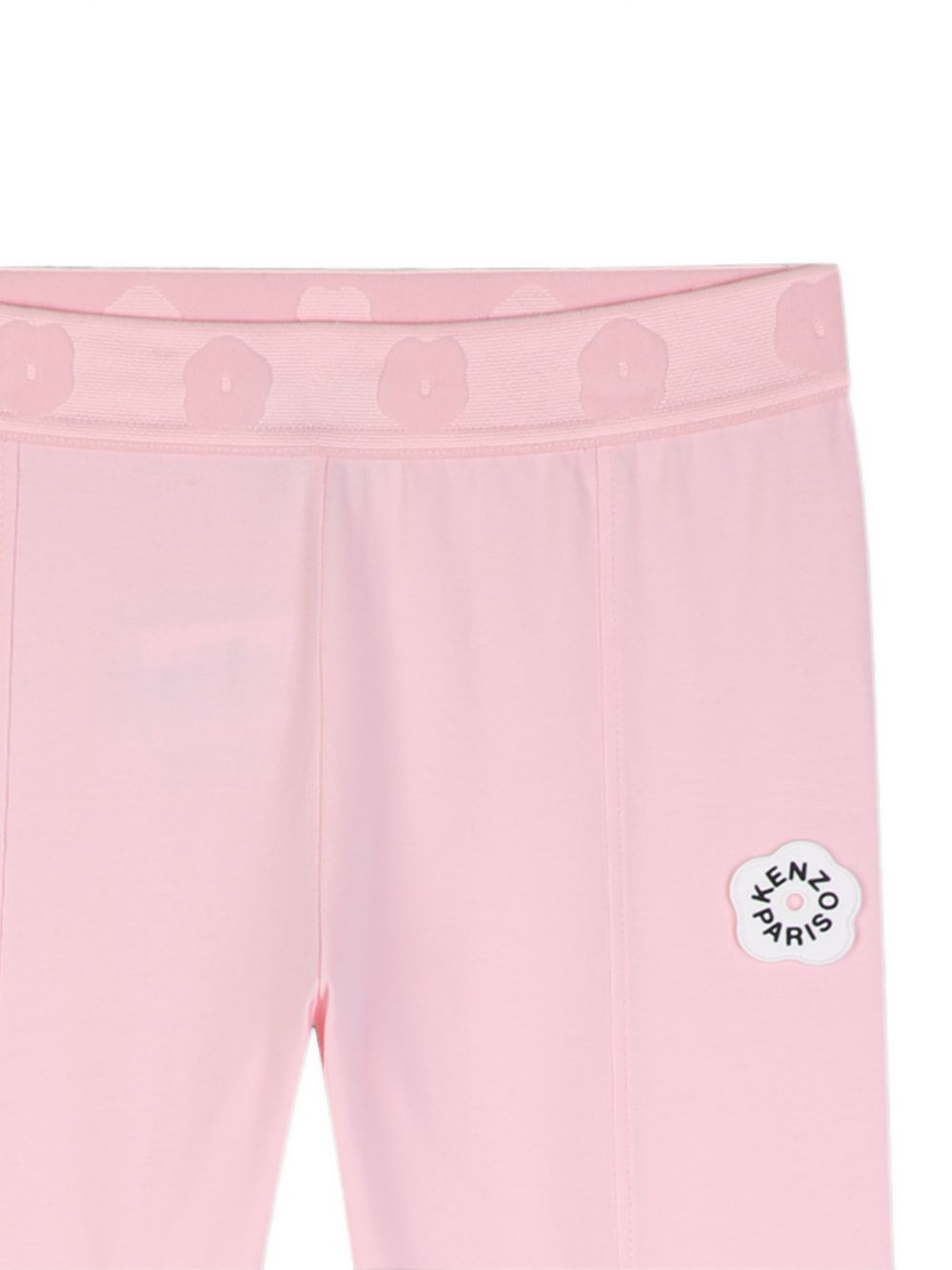 Pantaloni svasati per bambina Kenzo Kids rosa con applicazione Boke Flower K62187 44F KENZO KIDS 