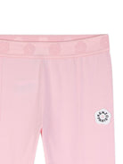Pantaloni svasati per bambina Kenzo Kids rosa con applicazione Boke Flower K62187 44F KENZO KIDS 