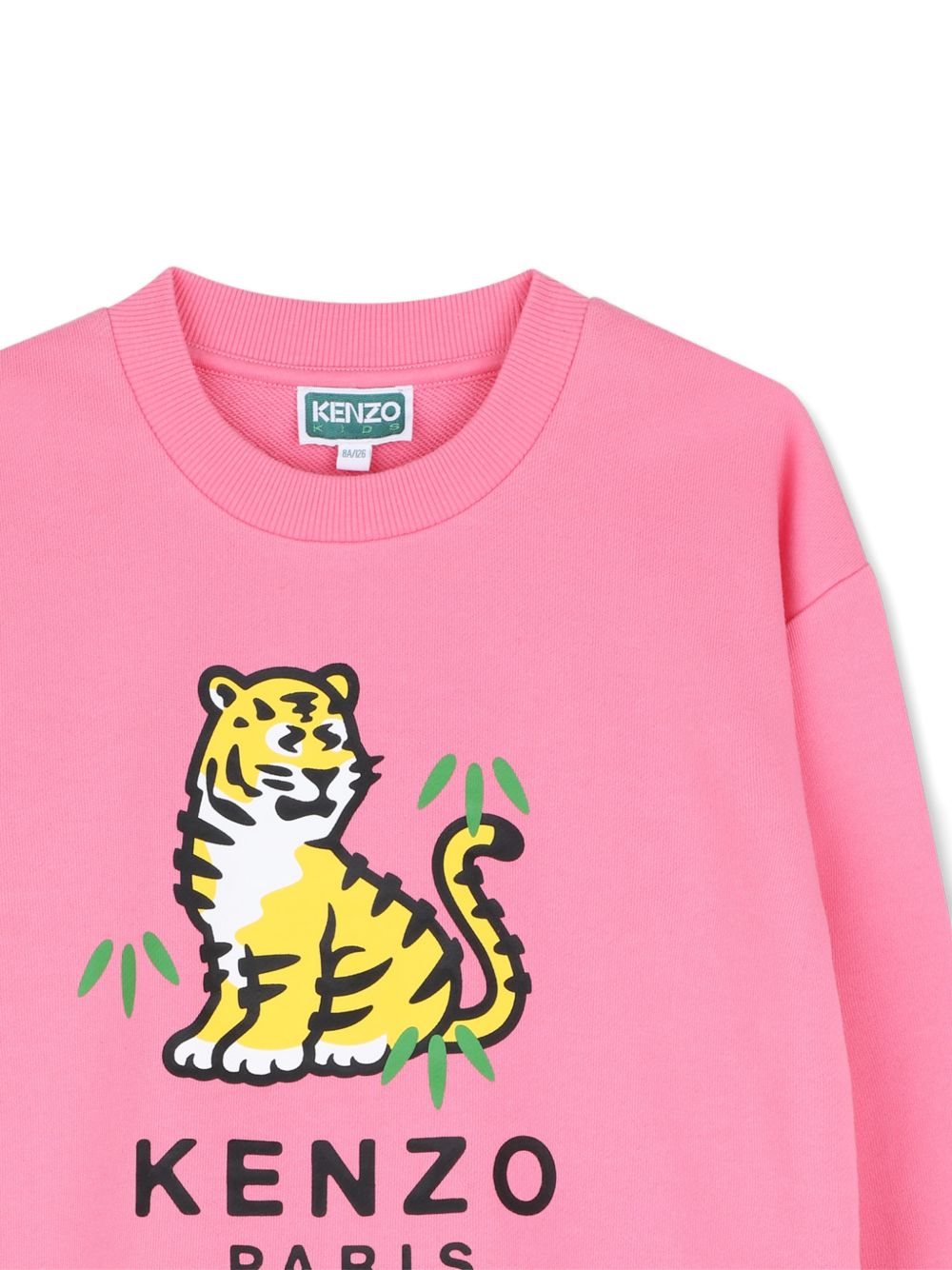 Felpa per bambina Kenzo Kids rosa con stampa Tigre sul davanti K62189 45A KENZO KIDS 