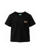 T-shirt per bambino Kenzo Kids nera con logo sul davanti K62238 09B KENZO KIDS 