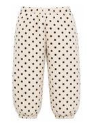 Pantaloni per bambina Konges Slojd  Kids beige a pois KS105714 P30119 KONGES SLOJD KIDS 