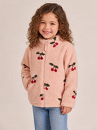 Giubbino per bambina Konges Slojd  Kids rosa con stampa cherry KS105720 P00050 KONGES SLOJD KIDS 