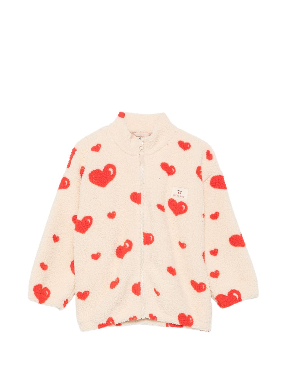 Giubbino per bambina Konges Slojd Kids bianco con stmpa a cuori KS105720 P15098 KONGES SLOJD KIDS 