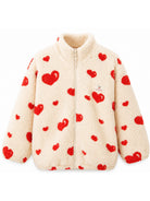 Giubbino per bambina Konges Slojd Kids bianco con stmpa a cuori KS105720 P15098 KONGES SLOJD KIDS 