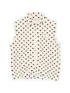 Gilet per bambina Konges Slojd Kids beige con stampa a pois KS105722 P30119 KONGES SLOJD KIDS 
