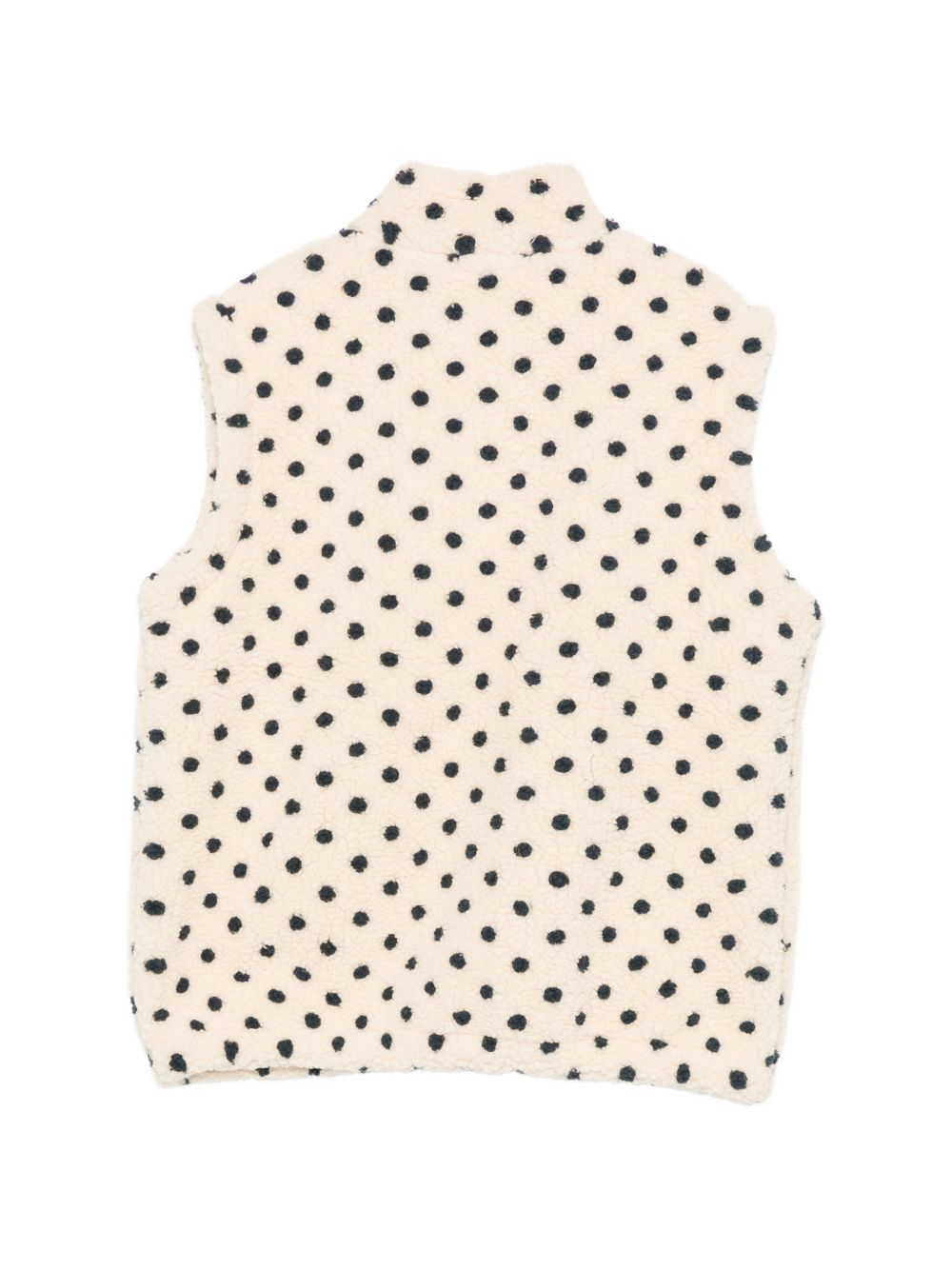 Gilet per bambina Konges Slojd Kids beige con stampa a pois KS105722 P30119 KONGES SLOJD KIDS 