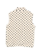 Gilet per bambina Konges Slojd Kids beige con stampa a pois KS105722 P30119 KONGES SLOJD KIDS 