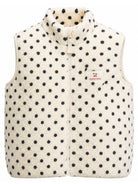 Gilet per bambina Konges Slojd Kids beige con stampa a pois KS105722 P30119 KONGES SLOJD KIDS 