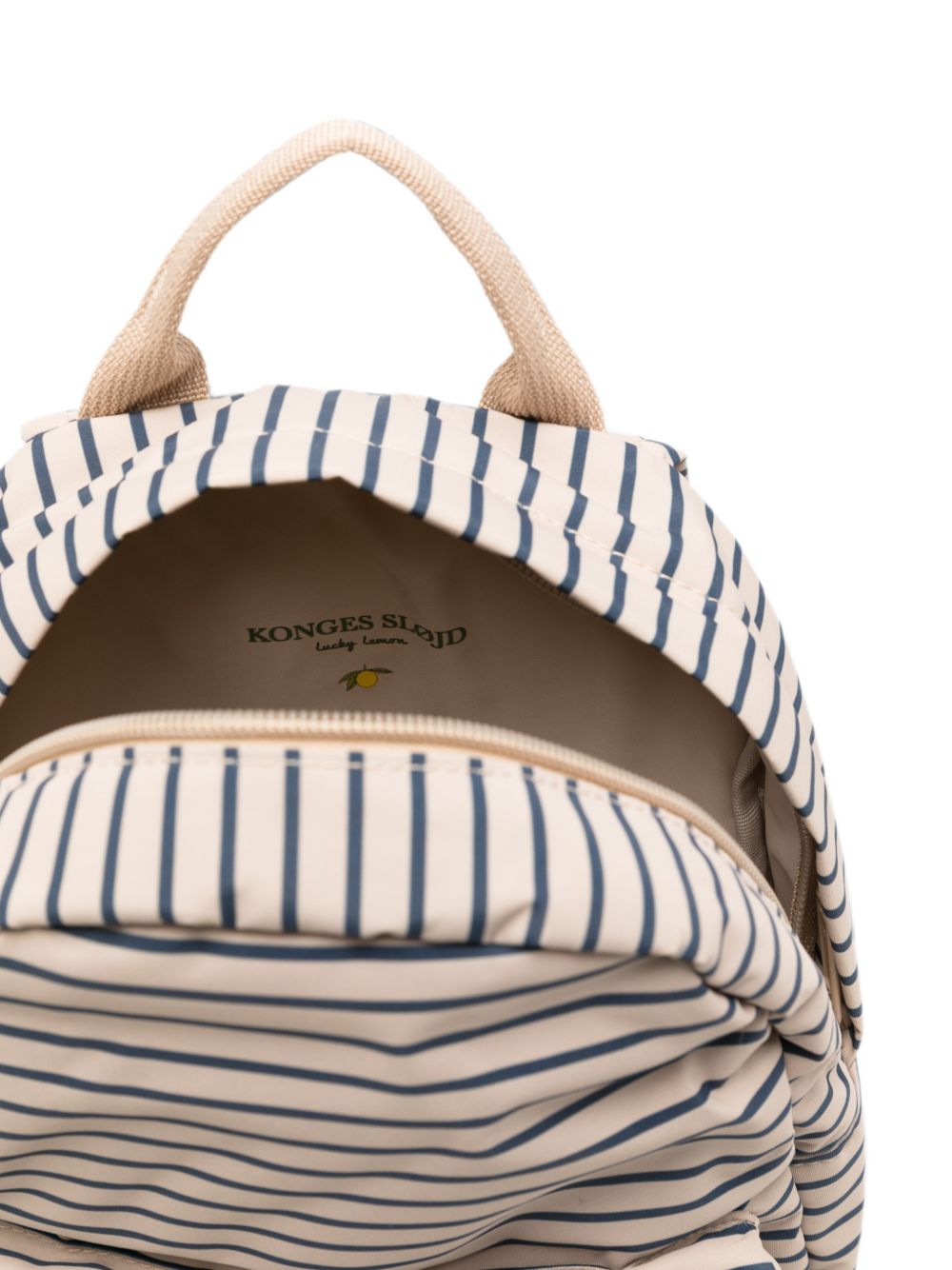 Zaino per bambini Konges Slojd Kids beige con motivo a righe orizzontali KS105745 P25148 KONGES SLOJD KIDS 