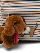 Zaino per bambini Konges Slojd Kids beige con motivo a righe orizzontali KS105745 P25148 KONGES SLOJD KIDS 