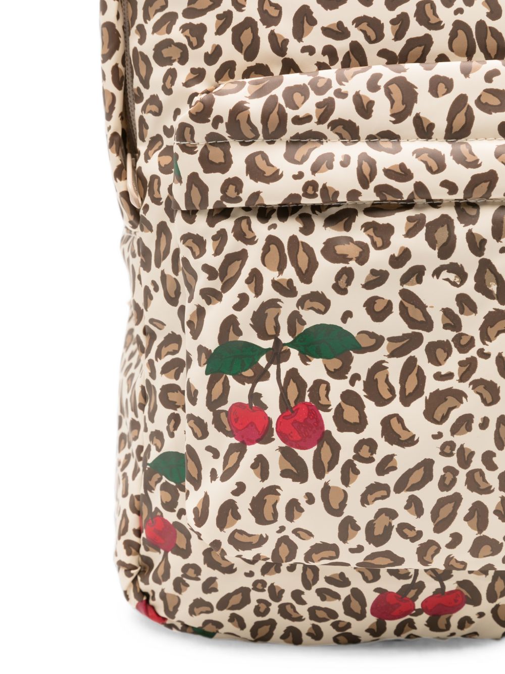 Zaino per bambina Konges Slojd beige con stampa leopardata KS105756 P30123 KONGES SLOJD KIDS 