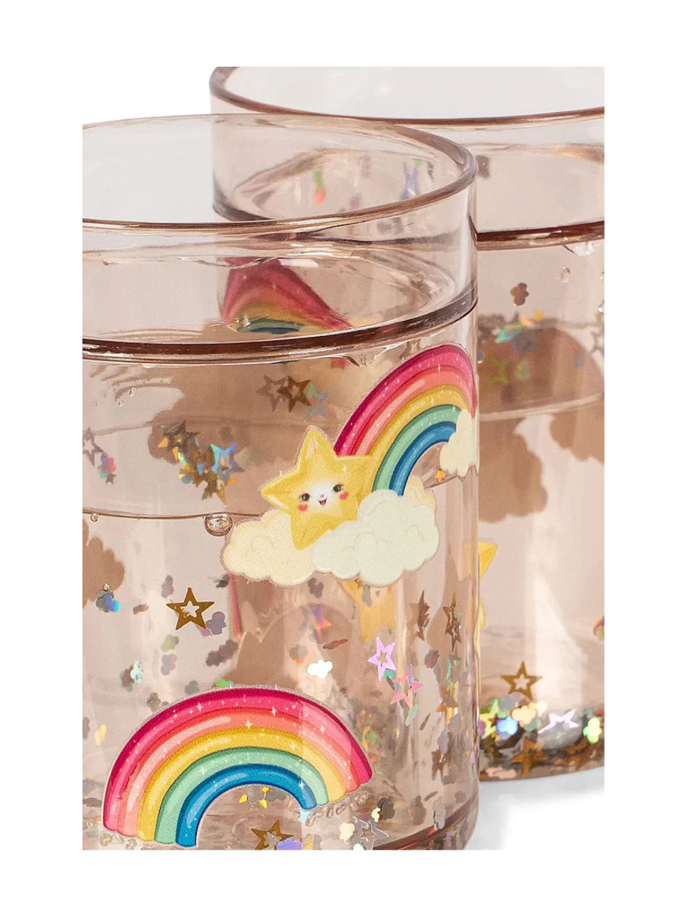 Set di due tazze per bambina Konges Slojd Kids rosa con decorazione glitter KS105837 P10196 KONGES SLOJD KIDS 
