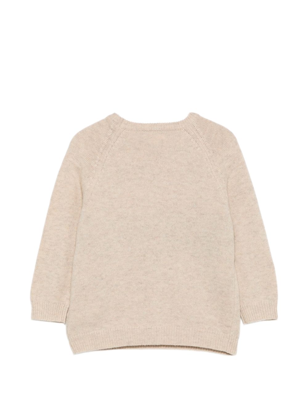 Felpa per bambino Konges Slojd Kids beige con logo ricamato sul davanti KS105921 S00026 KONGES SLOJD KIDS 