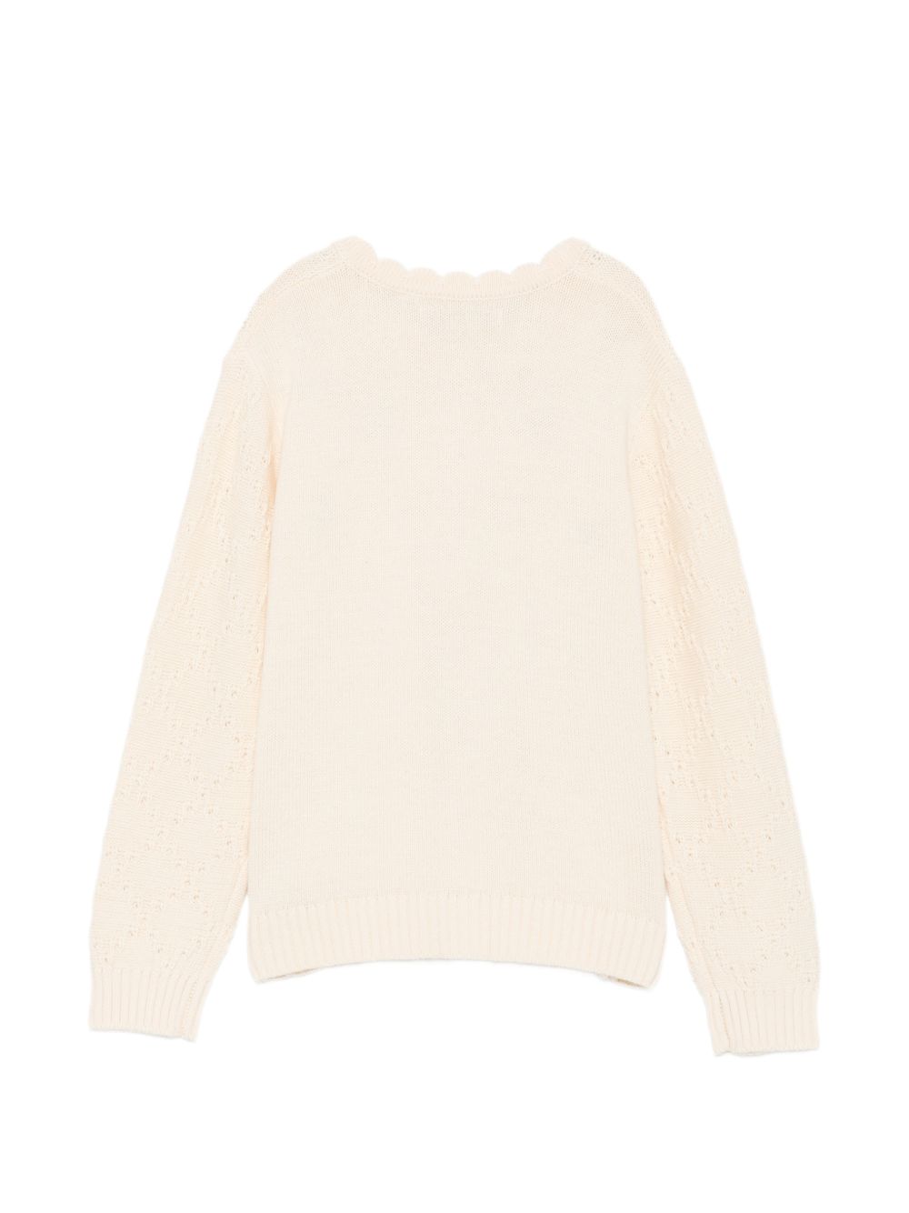 Cardigan per bambina Konges Slojd Kids bianca con ricamo cherry KS105949 S00008 KONGES SLOJD KIDS 