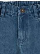 Pantaloni per bambino Konges Slojd Kids azzurri con vita elasticizzata KS105973 DENIM BLUE KONGES SLOJD KIDS 