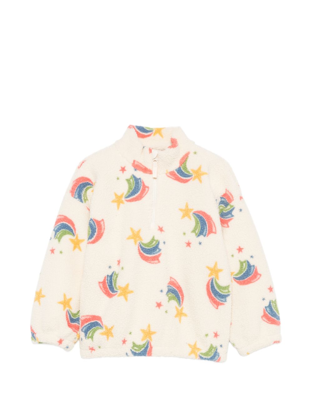 Felpa per bambina Konges Slojd beige con stampa grafica all-over KS106047 P20037 KONGES SLOJD KIDS 