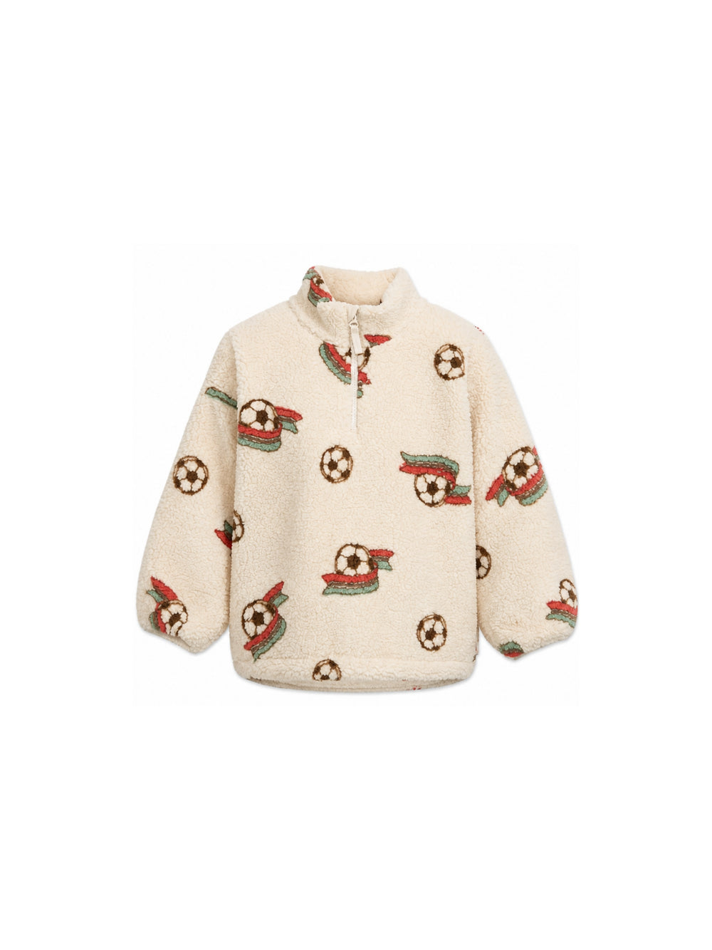 Felpa per bambino Konges Slojd beige con stampa grafica KS106047 P30026 KONGES SLOJD KIDS 