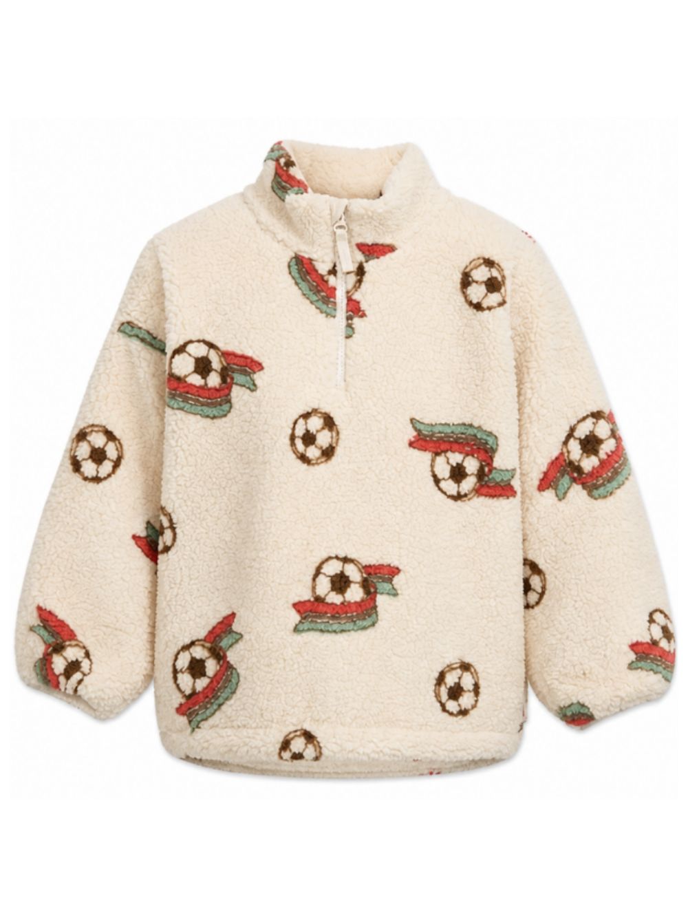 Felpa per bambino Konges Slojd beige con stampa grafica KS106047 P30026 KONGES SLOJD KIDS 
