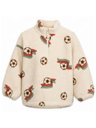 Felpa per bambino Konges Slojd beige con stampa grafica KS106047 P30026 KONGES SLOJD KIDS 