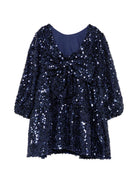 Abito per bambina Konges Slojd Kids blu con decorazione con paillettes KS106100 S15080 KONGES SLOJD KIDS 