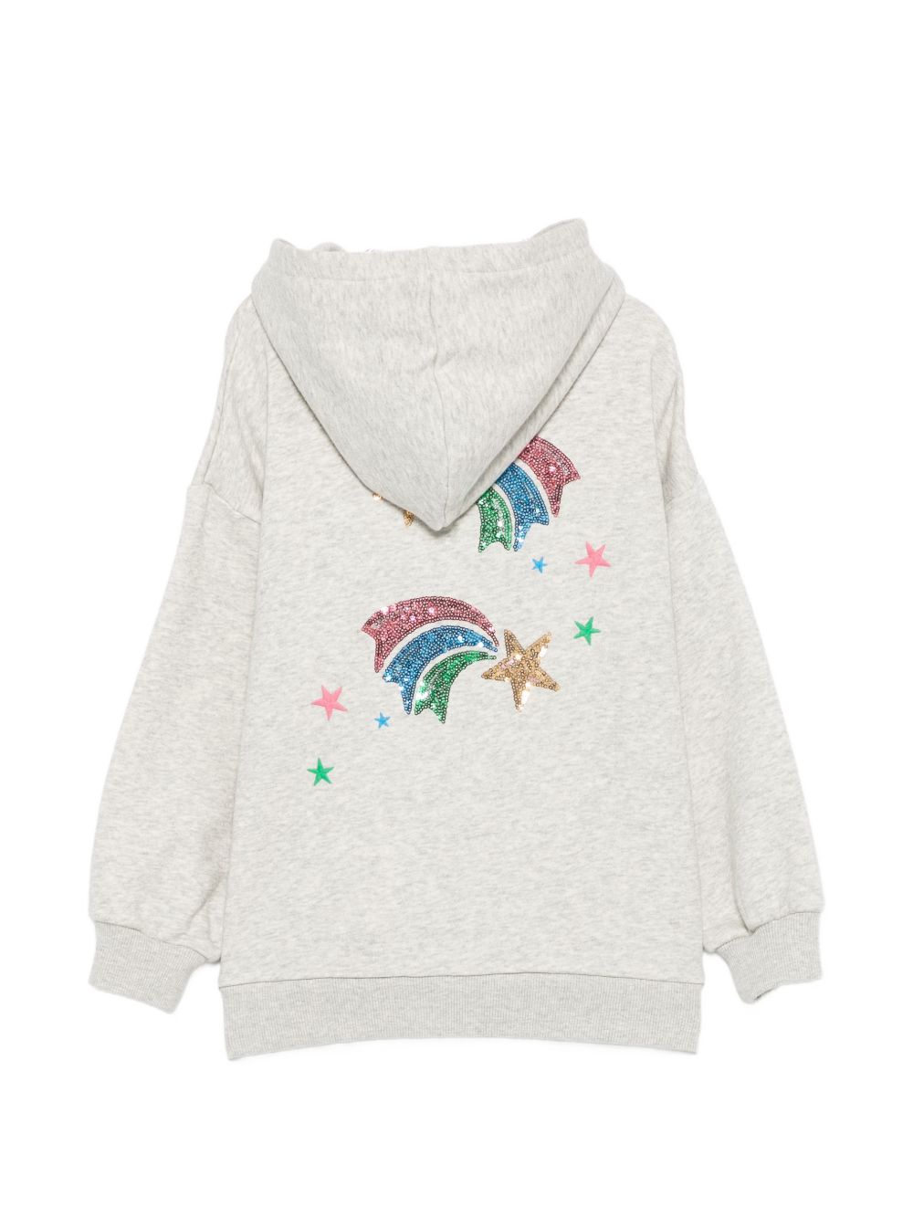 Felpa per bambina Konges Slojd Kids grigia con stampa grafica KS106105 S40004 KONGES SLOJD KIDS 