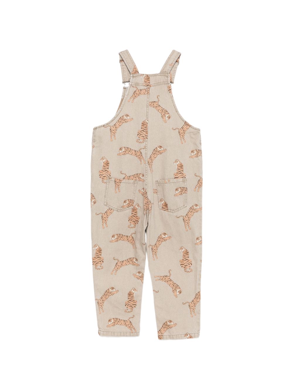 Salopette per bambino Konges Slojd beige con stampa tigre all-over KS106131 P10098 KONGES SLOJD KIDS 