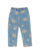 Jeans per bambino Konges Slojd Kids blu con stampa football all-over KS106133 P25170 KONGES SLOJD KIDS 