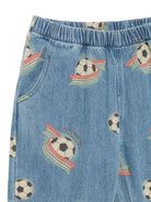 Jeans per bambino Konges Slojd Kids blu con stampa football all-over KS106133 P25170 KONGES SLOJD KIDS 