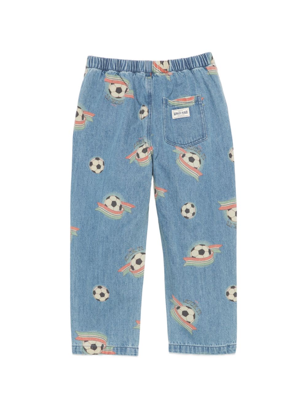 Jeans per bambino Konges Slojd Kids blu con stampa football all-over KS106133 P25170 KONGES SLOJD KIDS 