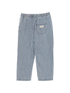 Pantaloni per bambino Konges Slojd Kids blu a righe con vita elasticizzata KS106133 P30026 KONGES SLOJD KIDS 