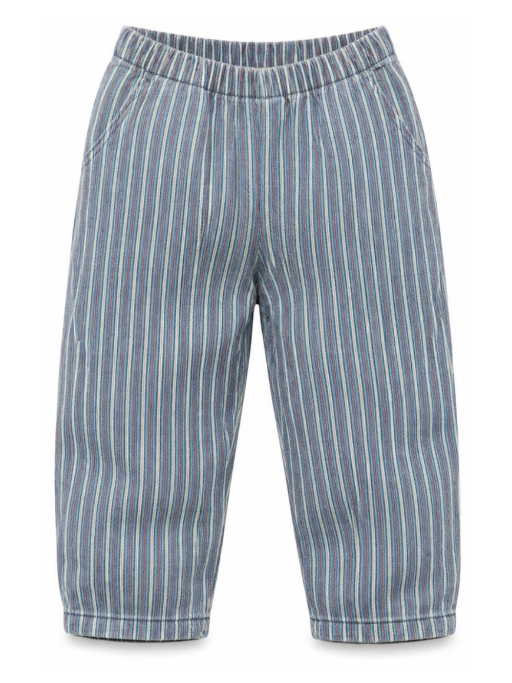 Pantaloni per bambino Konges Slojd Kids blu a righe con vita elasticizzata KS106133 P30026 KONGES SLOJD KIDS 