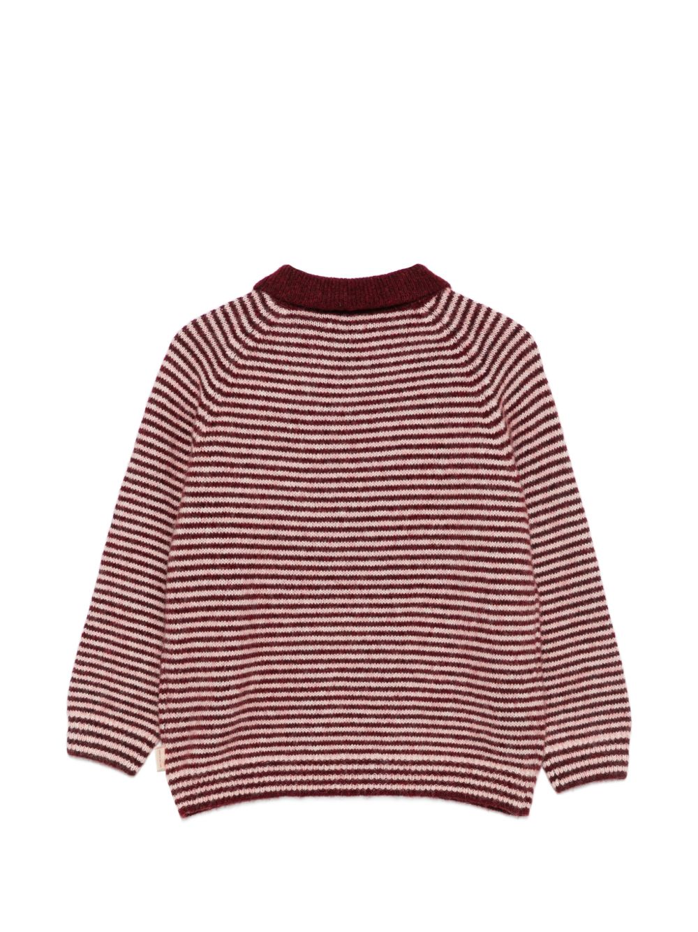 Maglione per bambina Konges Slojd Kids rosso rigato e con colletto KS106199 P25124 KONGES SLOJD KIDS 
