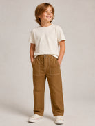 Pantaloni per bambino Konges Slojd Kids marrone a gamba dritta KS106210 S25152 KONGES SLOJD KIDS 