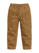 Pantaloni per bambino Konges Slojd Kids marrone a gamba dritta KS106210 S25152 KONGES SLOJD KIDS 