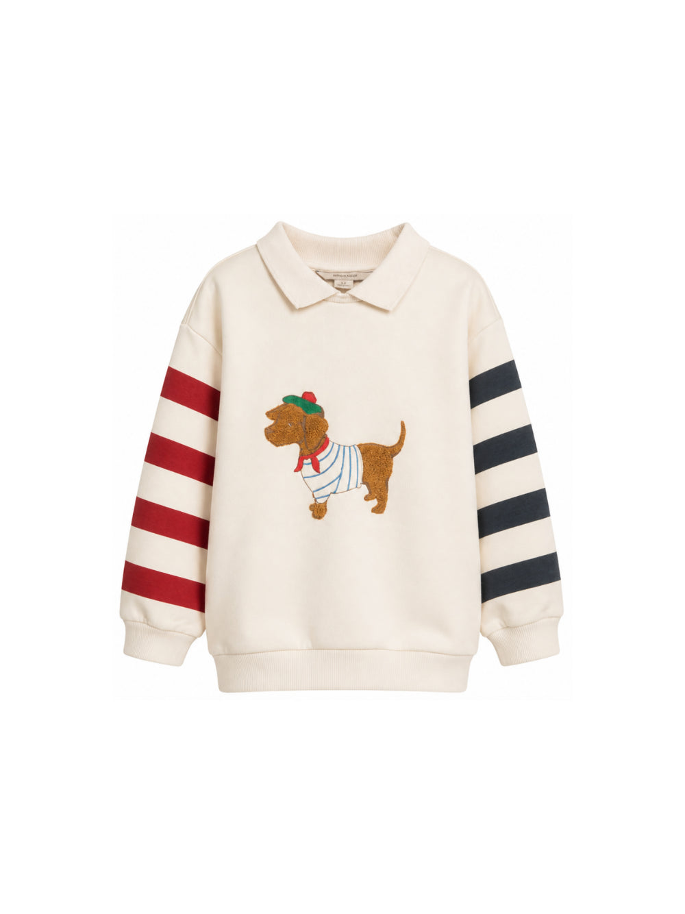 Felpa per bambino Konges Slojd beige con applicazione sul davanti KS106253 S00084 KONGES SLOJD KIDS 